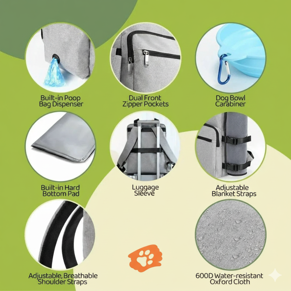 Bolsa de viaje GAT Travel Bag para accesorios de gato
GAT Travel Bag for cat accessories
GAT Reisetasche für Katzenzubehör