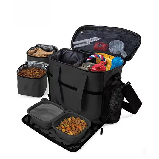 GAT Travel Kit — Cat Travel Organizer with Food Containers