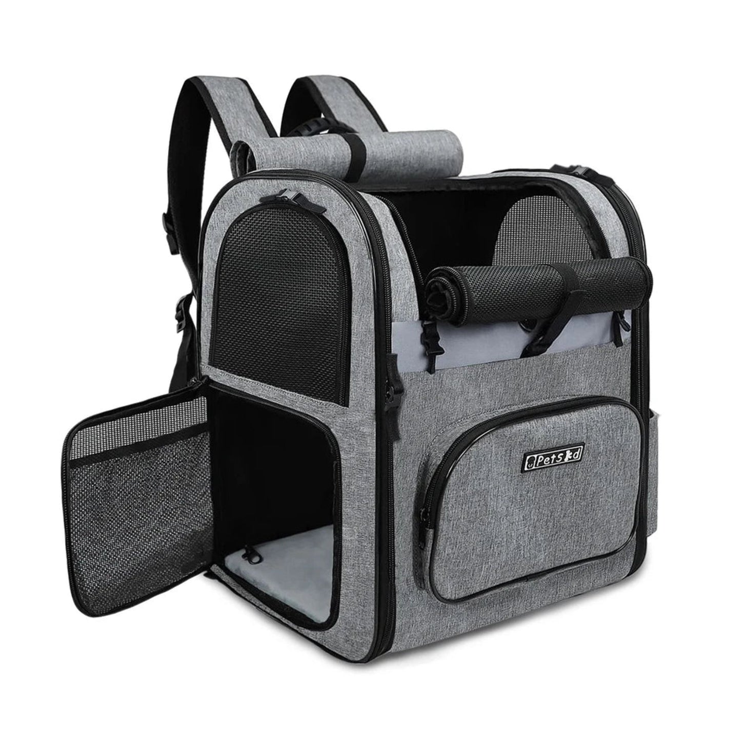 GAT Trek Carrier cat backpack in grey
