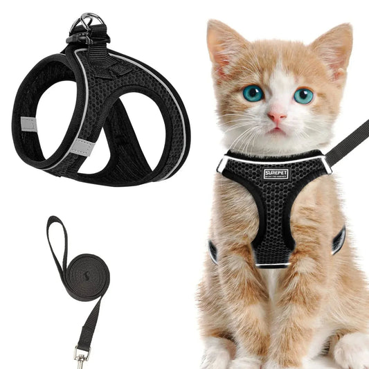 GAT escape-proof mesh cat harness – full product view
