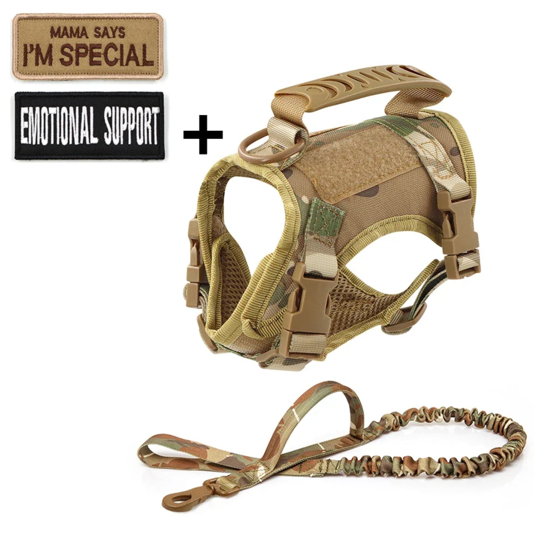 GAT Tactical Cat Harness in camouflage – escape-proof adjustable vest for cats