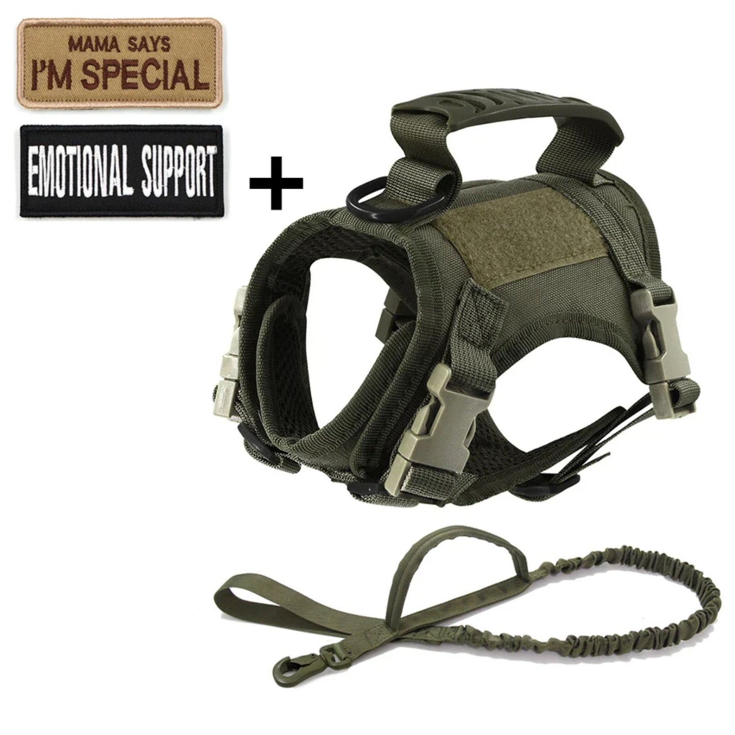 GAT Tactical Cat Harness in green – lightweight vest harness for curious cats