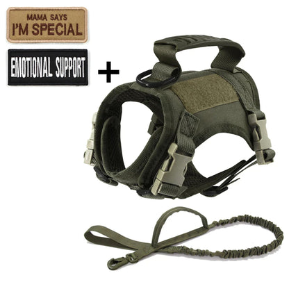 GAT Tactical Cat Harness in green – lightweight vest harness for curious cats