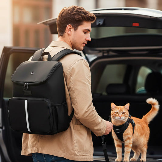 Bolsa - Mochila de Viaje para Gatos “Todo en Uno” 🐾| Kit de Emergencia GAT