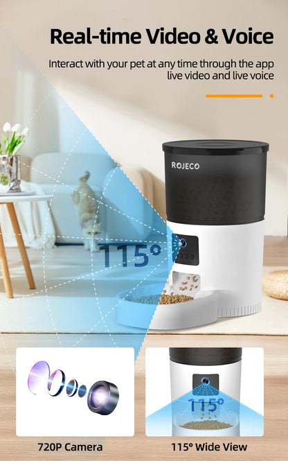 Comedero automático para gatos con cámara HD y app | Smart Cat Feeder with WiFi – GAT SmartFeeder