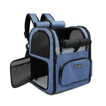 GAT Trek Carrier cat backpack in blue
