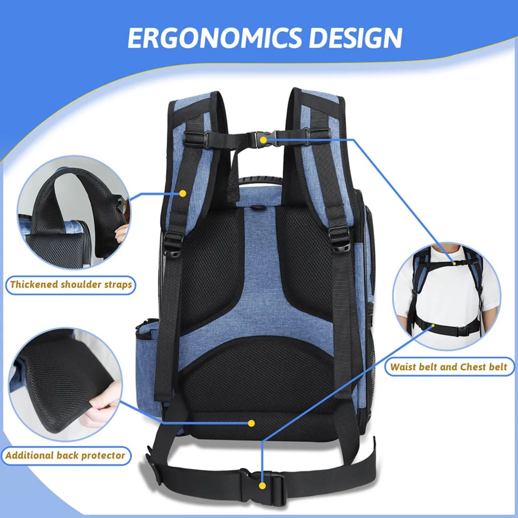 GAT Trek Carrier cat backpack — safety and escape-proof design
