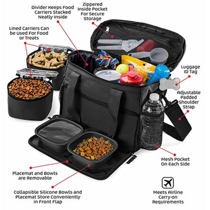 GAT Travel Kit features infographic — compartments and food containers detail